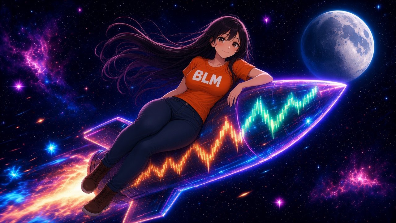 BLM riding a rocket