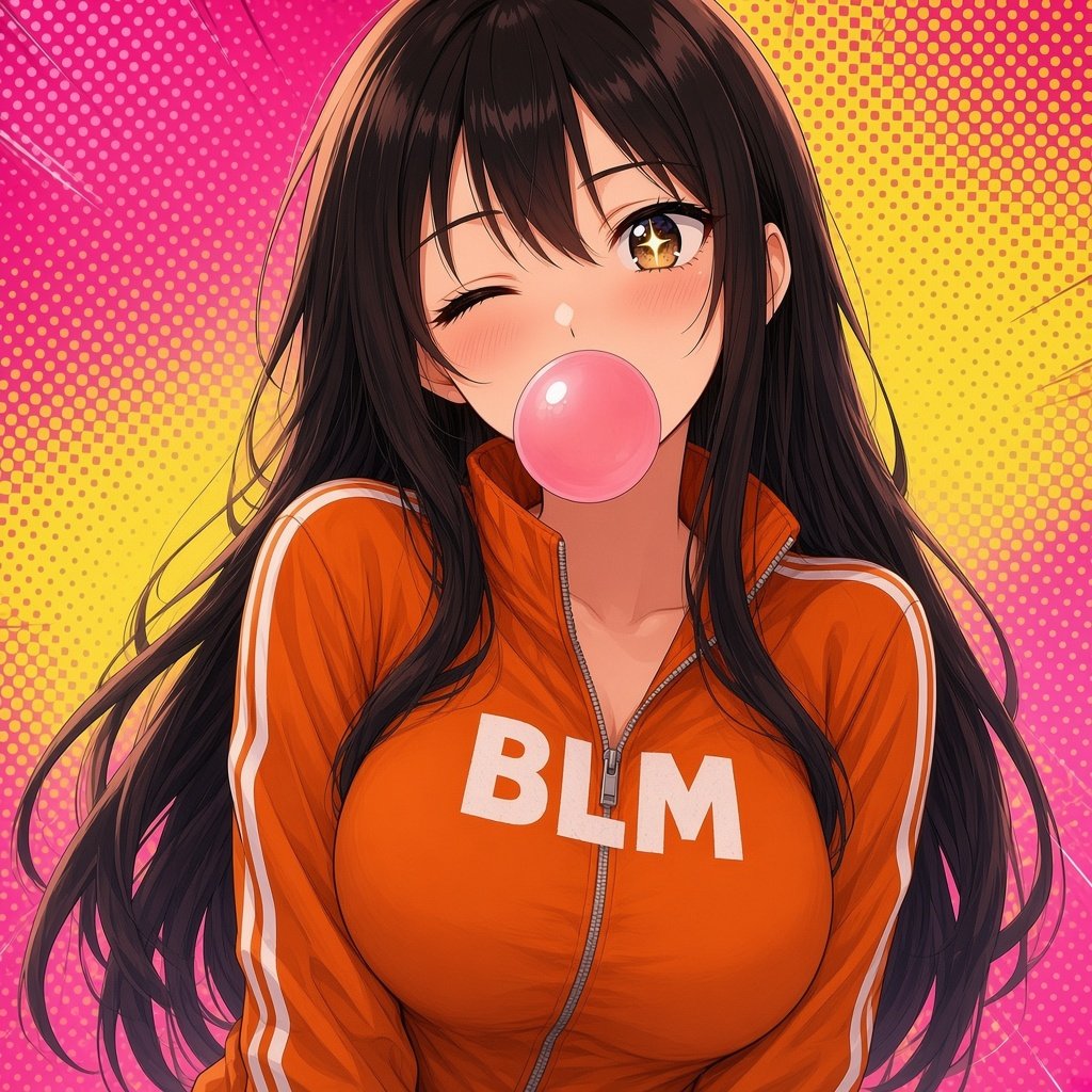 BLM bubblegum portrait